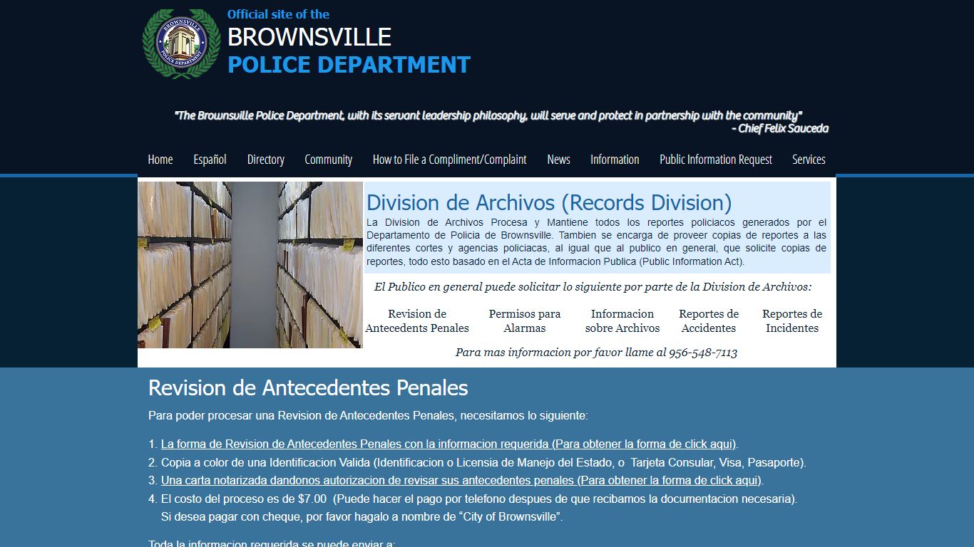 Police Records | Brownsville | Brownsvillepd.com - bpdtx